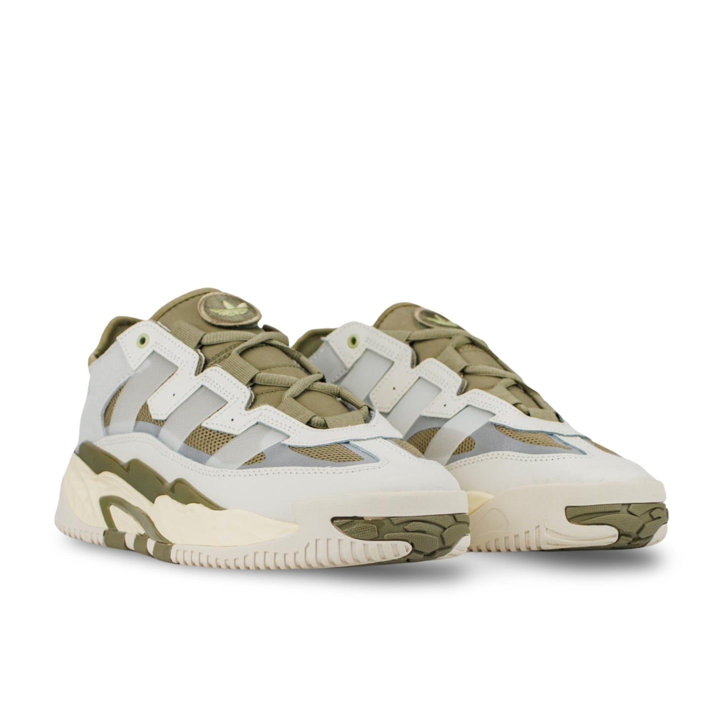 Adidas Niteball in Ivory and Green.