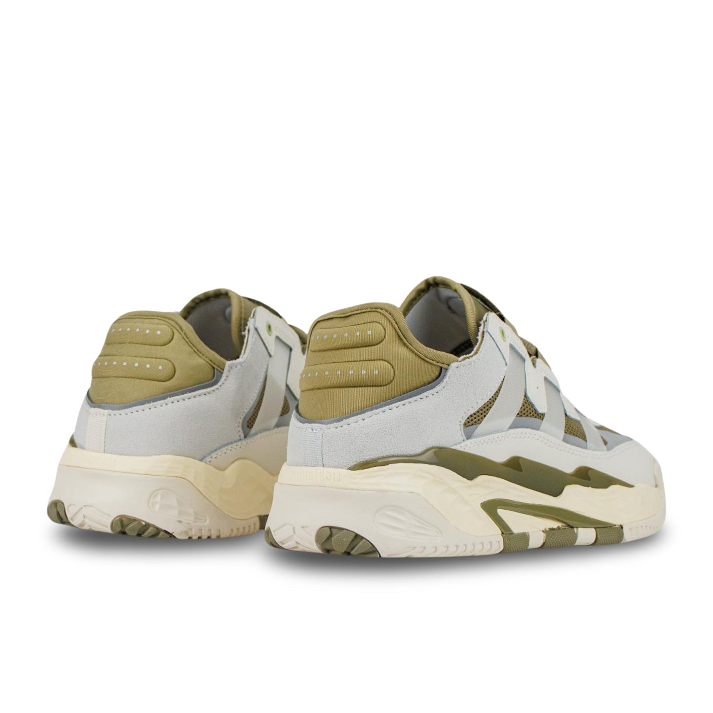 Adidas Niteball in Ivory and Green.
