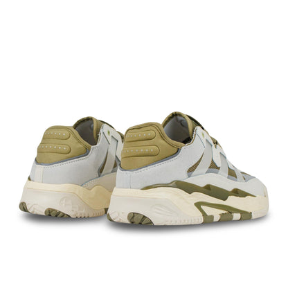 Adidas Niteball in Ivory and Green.
