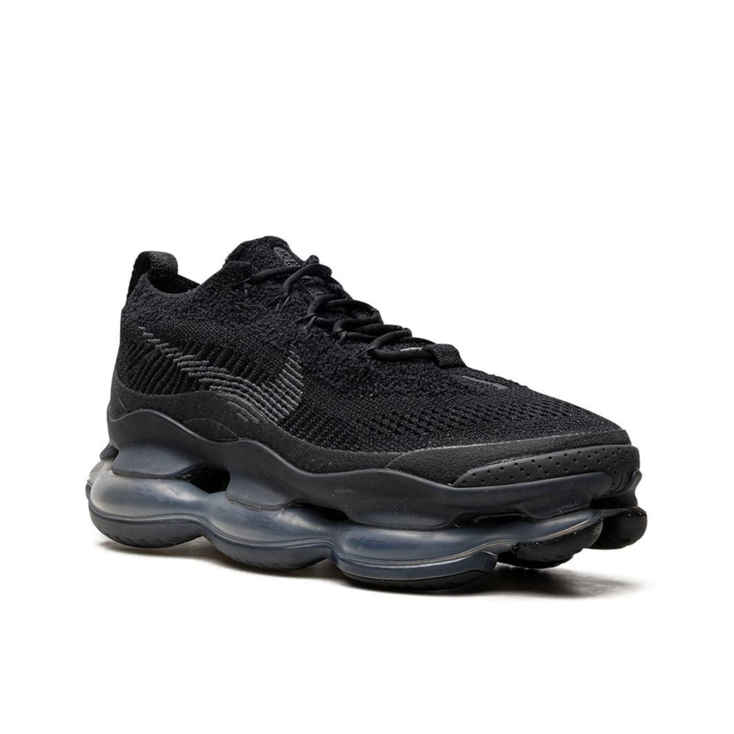Nike Air Max Scorpion Flyknit in Triple Black.