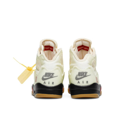 Off-White x Air Jordan 5 SP, Sail colorway.