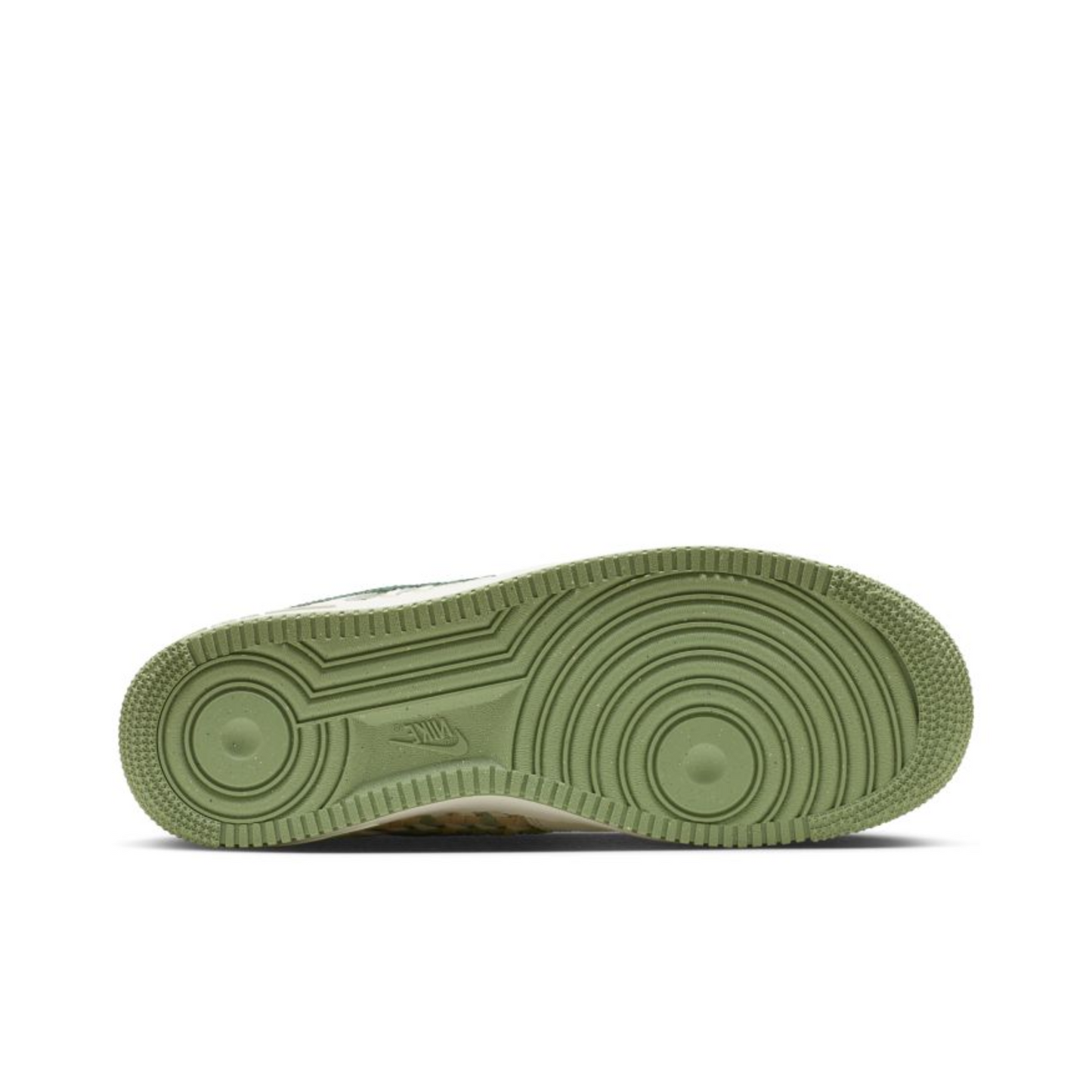 Nike Air Force 1 Low "NAI-KE" in a green woven.