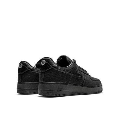 Nike Air Force 1 Low "Black" in collaboration with Stüssy.