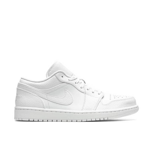 Air Jordan 1 Low, all white.