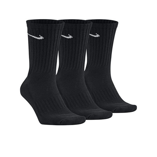 Nike cushioned crew socks(3 pair), black.