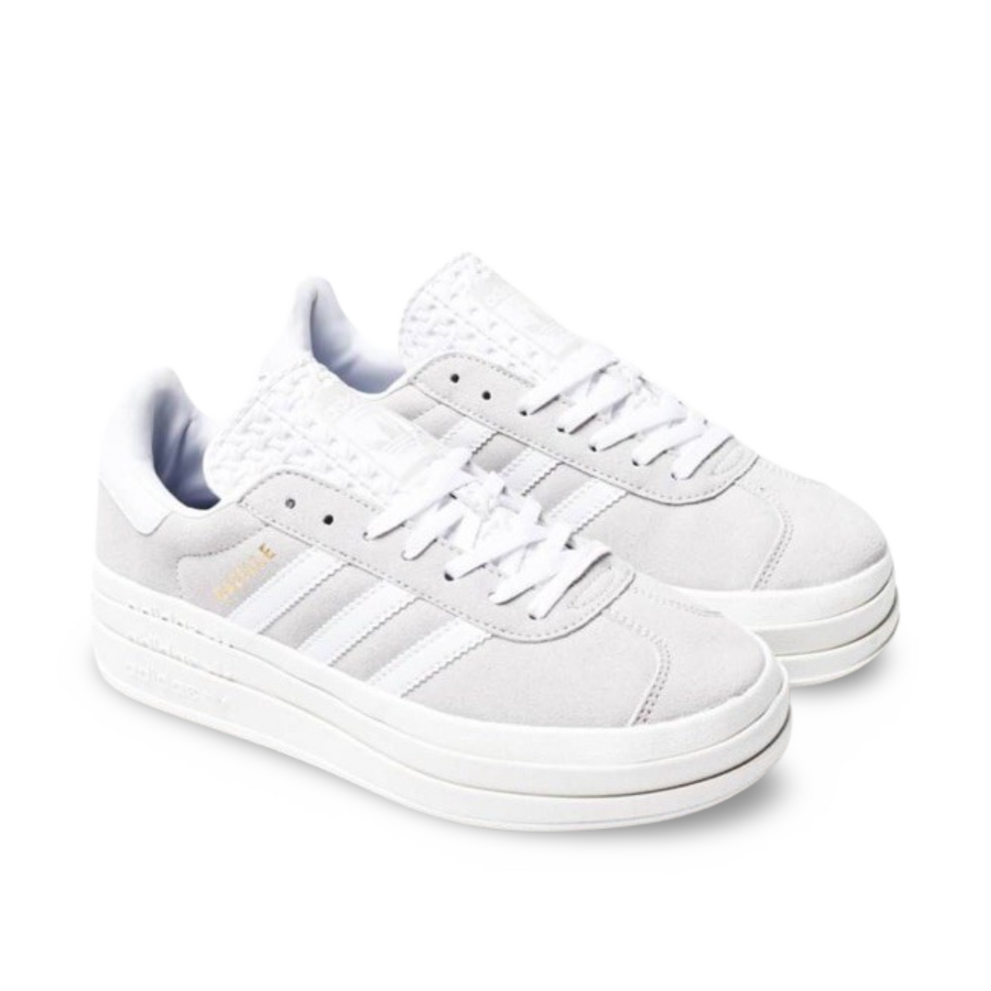 Adidas Gazelle Bold W, Gray and White.