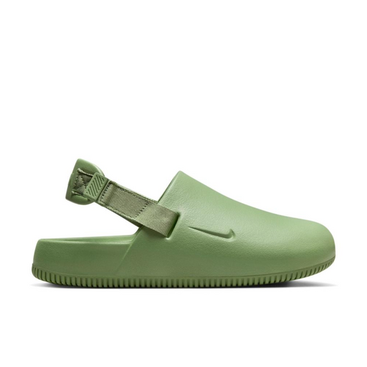Nike Calm Mule in Oil Green.