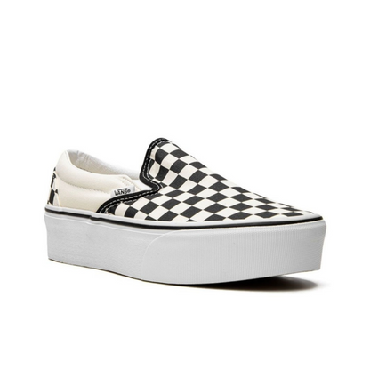 Vans Stackform Checkerboard Slip-Ons.