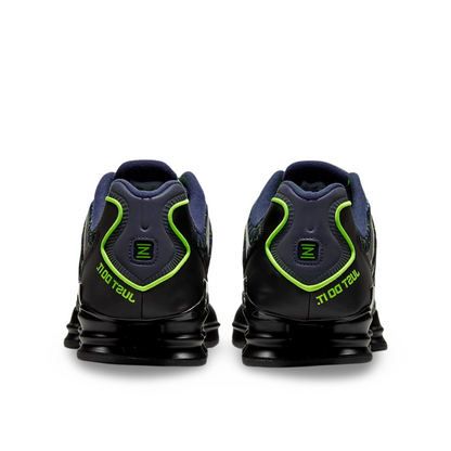 Nike Shox TL in Obsidian/Volt/Black.