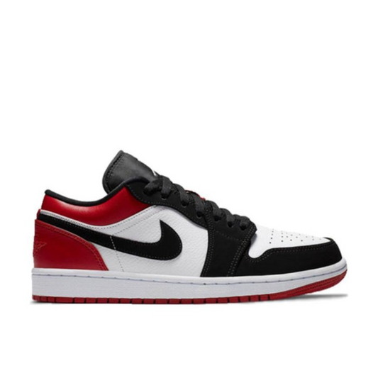 Air Jordan 1 Low, "Black Toe" model.