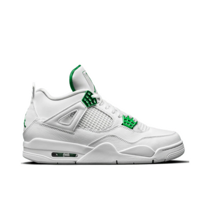 Air Jordan 4 Retro, Metallic Green edition.