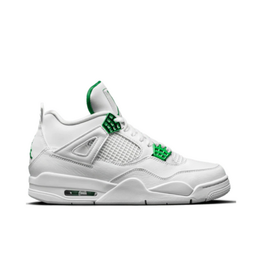 Air Jordan 4 Retro, Metallic Green edition.