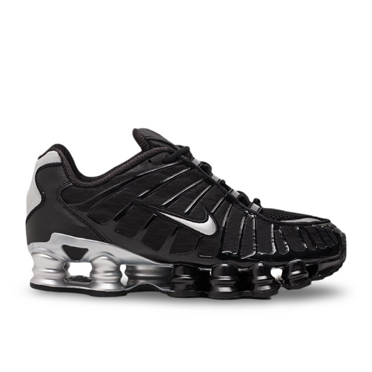 Nike Shox TL in black and metallic silver.