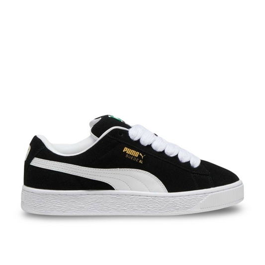 Puma Suede XL Unisex Sneakers in Black and White.
