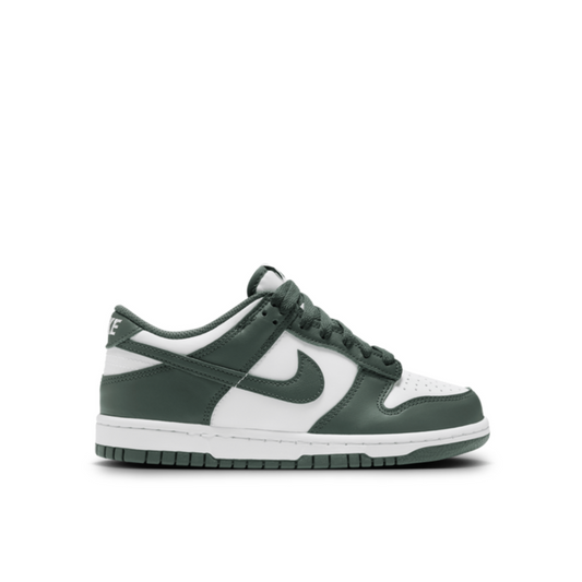 Nike Dunk Low 'Spruce Green' for kids.
