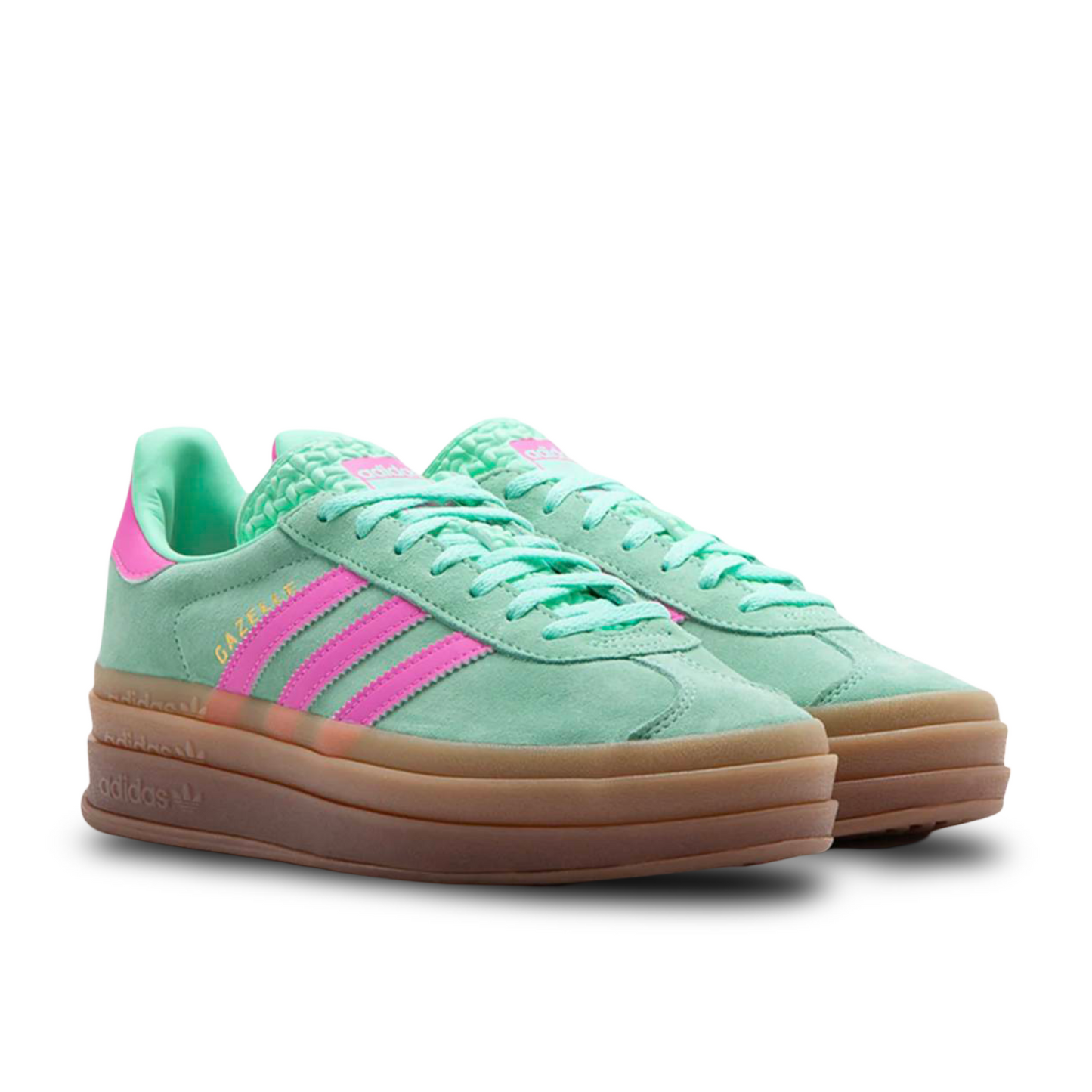 Adidas Gazelle Bold Pulse Mint Pink.